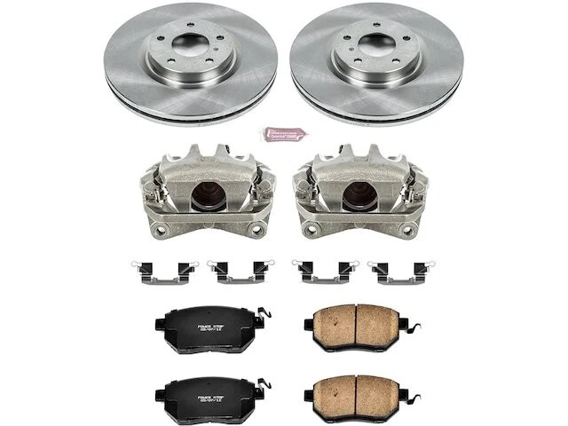 Kit de pastillas de freno delanteras y rotor Power Stop 82JKWF92 para Nissan Murano 2006 2007 Foto 1 de 1