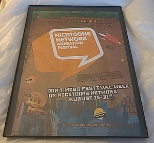 Nicktoons Network Animation Festival into Print Ad 2006 Framed 8.5X11 Vintage - Picture 1 of 1