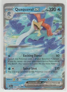 2023 Scarlet & Violet Series - Paldea Evolved Quaquaval ex Double Rare #52 - Picture 1 of 2