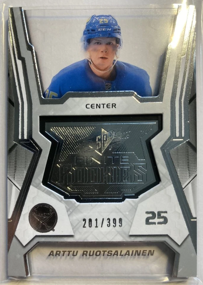 2021-22 SPx Finite Rookies #F-14 Arttu Ruotsalainen RC 201/399 - Image 1 of 2
