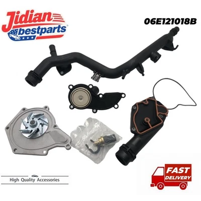 Cooling System Kit WATER PUMP THERMOSTAT For Audi A4 Quattro A5 Quattro Q5 3.2L - Image 1 of 4