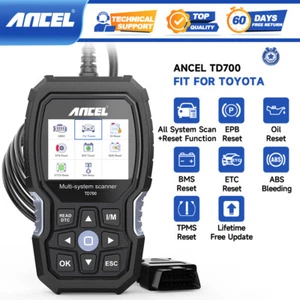 ANCEL TD700 OBD2 Scanner Full System Diagnostic Tool For Toyota Car Code Reader - Picture 1 of 12