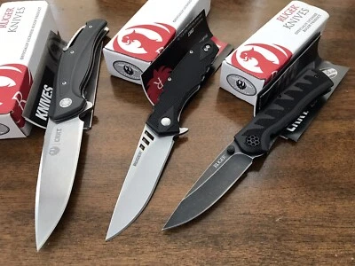 Lote de 3 cuchillos Ruger de CRKT: R2401 Onion / R1703 Lerch / R1201K Steigerwalt Foto 1 de 4