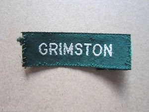 Grimston Scout Group Troop Name Tape Badge - Picture 1 of 2
