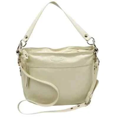 Coach Zoe Ivory Leather Hobo Satchel Crossbody  Bag F14706 - Изображение 1 из 4