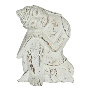 Adorno de Buda en reposo de madera - estilo Shabby Chic - Imagen 1 de 4