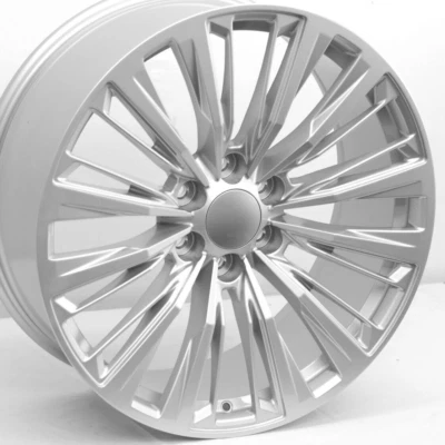 22" Gloss Silver Escalade CA9 Replica Wheels 22x9 6X139.7 +28mm GMC Sierra Yukon - Image 1 of 4