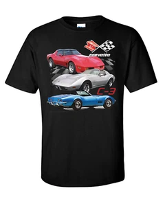 C 3 Chevrolet Corvette Herren T-Shirt (lizenziert) Marke Johny Rockstar - Bild 1 von 5