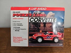 RARE* Vintage Sears Radio Controlled Pocket Lobo Corvette 54195 1/32 Scale Chevy - Picture 1 of 21