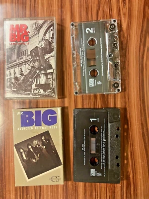 Mr. Big Lean Into It Addicted To That Rush Cassette Tape Lot 1991 Hard Rock 90's - Image 1 of 4
