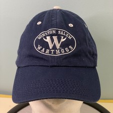 Winston-Salem Warthogs (Dash) Hat Navy Adjustable Baseball Cap SGA Primo Promo