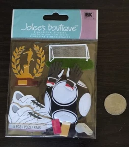NIP Jolee's Playing Soccer SCRAP CARDS JOURNAL - Picture 1 of 4