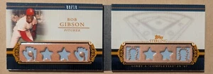 Bob Gibson 2010 Topps Sterling Game Used 8-Piece Jerset Booklet 09/10 Cardinals - Picture 1 of 7