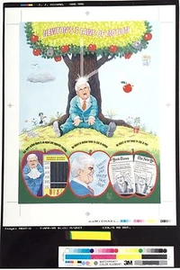 MAD MAGAZINE "NEWT GINGRICH LAW" ~ RARA 1995 PRE-STAMPA MATCHPRINT PROOF ART - Foto 1 di 3