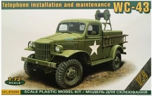 ACE 72593 1:72 WC-43 (T-215) tele.maintenance 1/2 ton truck Plastic model kit - Picture 1 of 5