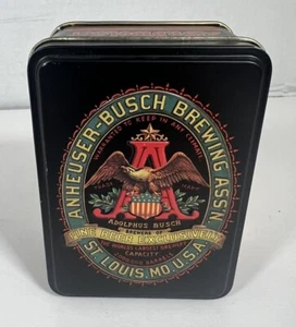 Anheuser Busch-Budweiser-2 barajas de cartas selladas de colección en lata original - Imagen 1 de 5