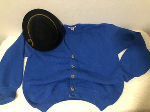 NWOT Sharp Vintage Men’s M L XL Alpaca Lamb Wool Cardigan Sweater Grunge - Picture 1 of 7