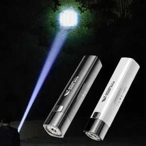 600mAh/1200mah Smiling Shark Mini LED Zoomable Flashlight Large Floodlight U K1 - Picture 1 of 18