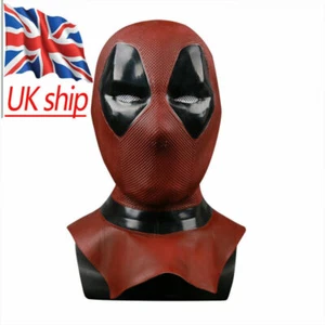 New Deadpool Mask Cosplay X-Men Halloween Latex Helmet Superhero Mask Props - Picture 1 of 12