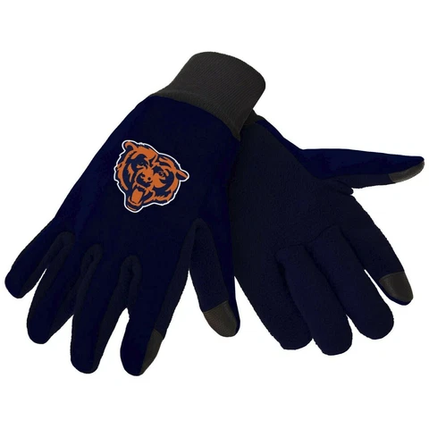 Chicago Bears Texting Gloves NEW One Size Fits Most FOCO Cover