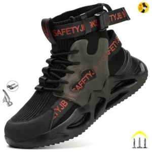 Unzerstörbare Herren-Arbeitsstiefel Sicherheitsschuhe Stahlspitze - Bild 1 von 16