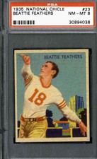 1935 National Chicle #23 Beattie Feathers - PSA 8