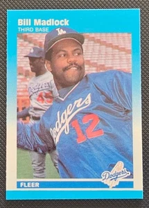 1987 FLEER CLASSIC MINIATURES BILL MADLOCK BASEBALL CARD #65 - Picture 1 of 2
