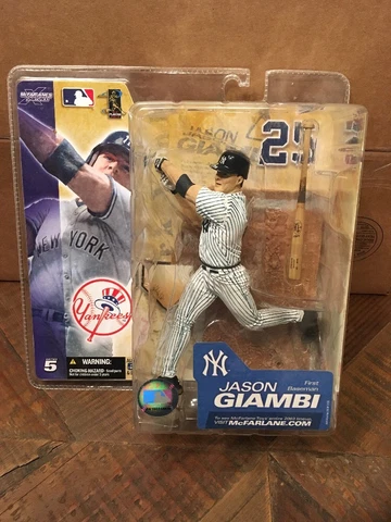 2003 McFarlane Jason Giambi NY Yankee MLB Baseball Action Figure NIB Cover
