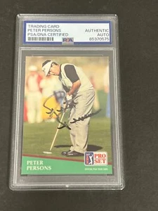1991 Pro Set #22 Peter Persons Signed Card PSA/DNA Slabbed AUTO - Picture 1 of 2