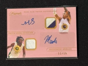 2024 Keepsake Jalen Hood-Schifino/Mackenzie Mgbako Dual Gem Patch Auto 11/50 - Picture 1 of 2