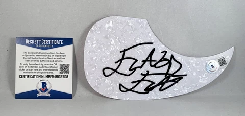 Flavor Flav Autographed Acoustic PickGuard Beckett BAS COA Cover