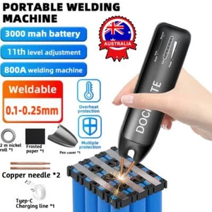 Mini Battery Spot Welder 3000mAh Battery Portable 11 Gear Spot Welder for 18650 - Picture 1 of 12