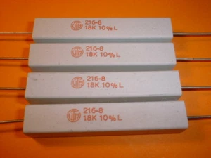 4x 18 kOhm / 11 Watt Wirewound-Power-Widerstand - Picture 1 of 2