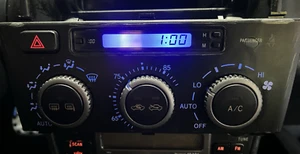 Blue Background 02-05 Lexus IS300 A/C Climate Control Unit Clock 88650-53060 - Picture 1 of 14