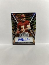 2023 Leaf Exotic Joe Theismann Tiger Kaleidoscope Auto /7 Redskins