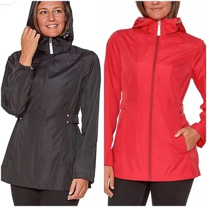 New York Jones Ladies LongLightweight Windbreaker/Hooded/Rain Jacket XL XXL NWT - Picture 1 of 21