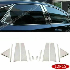 12P For Lexus RX350 RX450H 2016-2021 Chrome Side Window Pillars Post Cover Trim - Picture 1 of 6