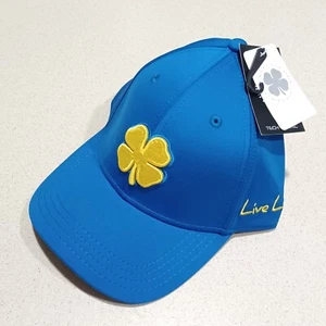 Black Clover Premium Golf Logo Cap Hat Fitted Performance #81 S/M. NEW WITH TAG - Picture 1 of 5