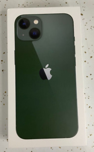 iPhone 13 boîte vide avec emballage cordon et autocollant - vert