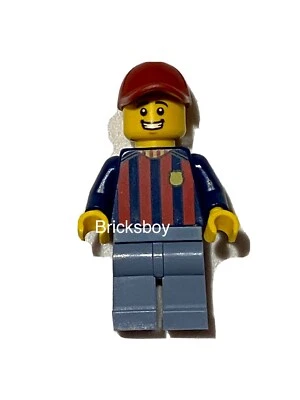Lego (40485) Soccer Fan - FC Barcelona, Male, Sand Blue Legs minifigure - Image 1 of 3