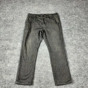 Johnnie O Hose Herren 34 x 34 (34 x 28) grau West Coast Prep Baumwolle flache Vorderseite Chino - Bild 1 von 12