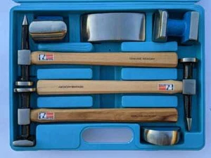 Juego de abolladuras profesional 7 piezas madera de nogal - Imagen 1 de 3