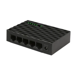 Conmutador Ethernet rápido 100M de red 5 puertos RJ45 concentrador completo/medio dúplex - Imagen 1 de 5