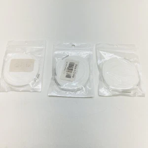 Sechunk flat Cotton Shoelace set of 3 pairs White Size 137cm (54 Inch) Lot - Picture 1 of 4