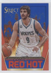 2013-14 Panini Select Red Hot Blue Prizm /49 Ricky Rubio #10