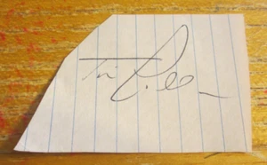 Tim Lollar Autografiado 1.75X2.5 Corte Firma MLB Béisbol San Diego Padres - Imagen 1 de 2