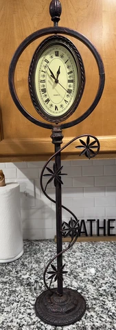Vintage Clock Swivel Style Rustic Cover