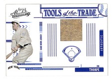 2005 Playoff Absolute Jim Thorpe 41/250 Game Worn Jersey Relic Card Giants HOF