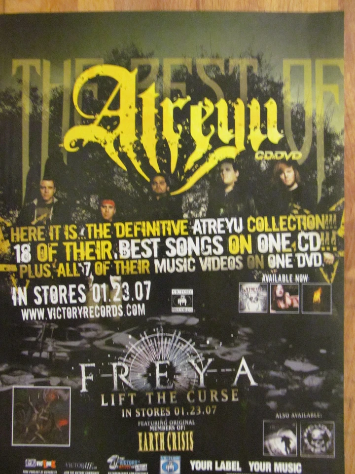 Anuncio promocional Atreyu, lo mejor de, página completa Foto 1 de 1