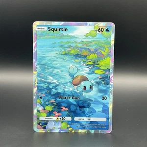 Fan Art TCG Pocket Squirtle Matte Silver Holo Illustration Rare | Genetic Apex - Picture 1 of 3